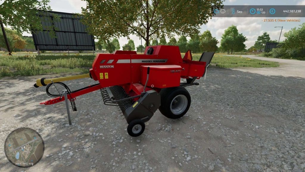 Massey Ferguson Hesston 1840 v1.0.0.0 | FS22 Mod Download