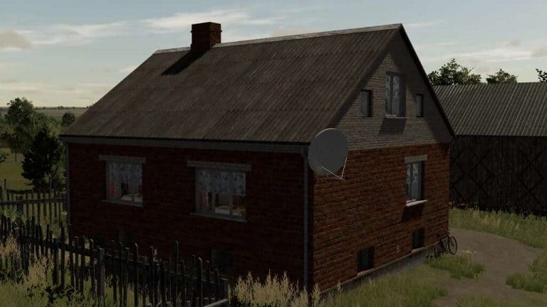 Small Brick House v1.0 | FS22 Mod Download