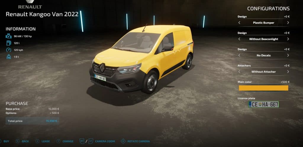 Renault Kangoo Van 2022 v1.0 | FS22 Mod Download