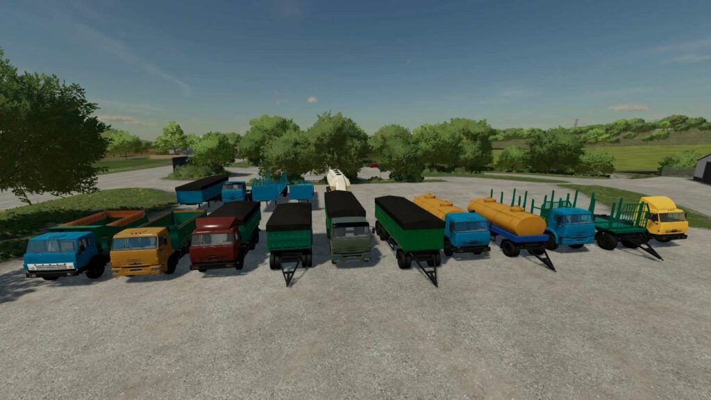 PACK Kamaz v1.0 | FS22 Mod Download