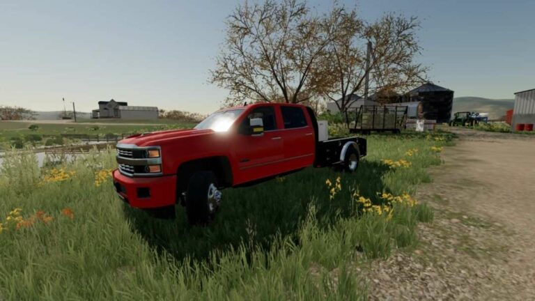 14-18 Chevy 3500 Duramax Flatbed v1.0 | FS22 Mod Download